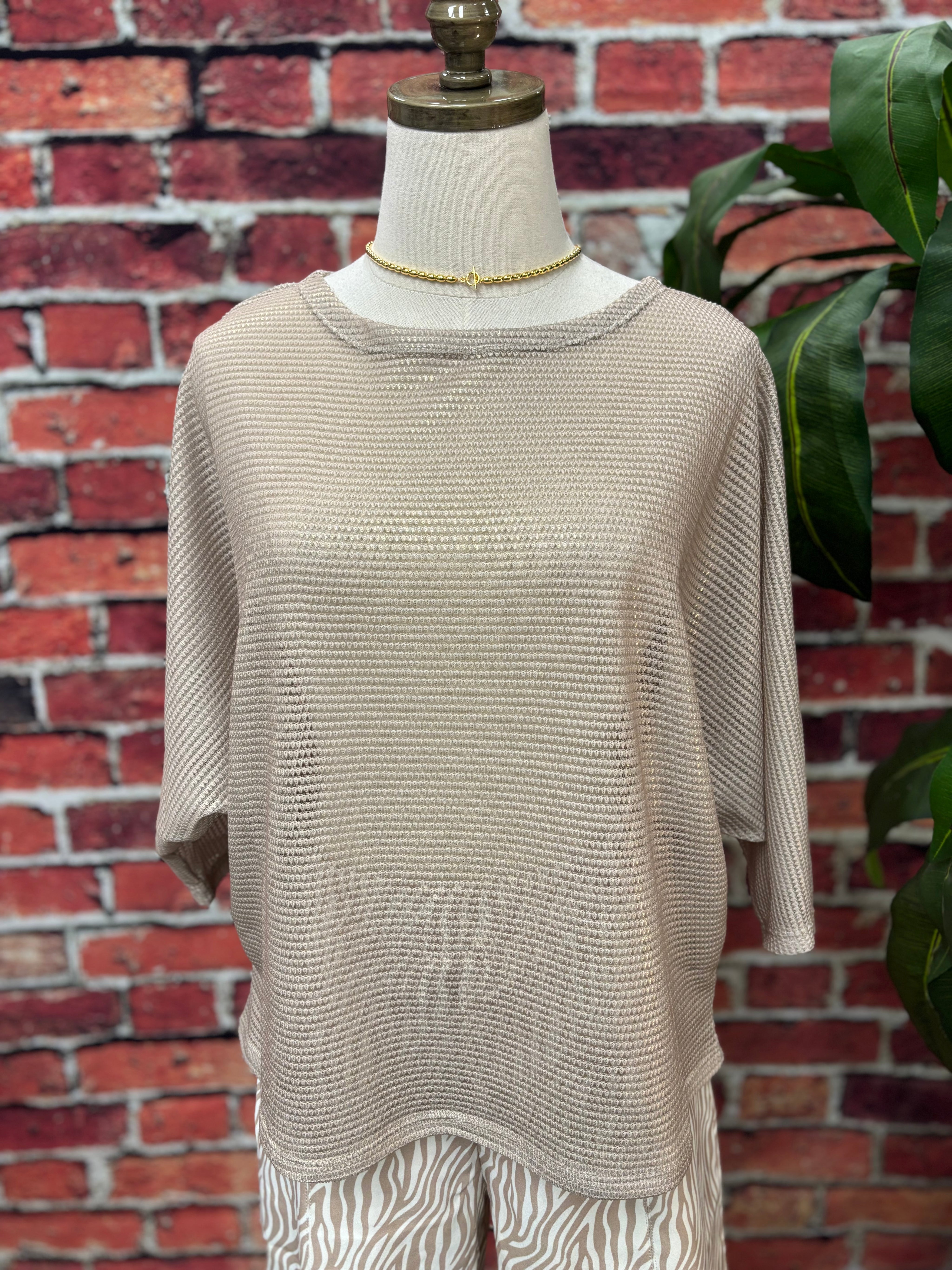 Desert Dune Sheer Knit Sweater