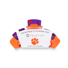 Load image into Gallery viewer, Classic College Hair Clip | Medium | Clemson Univ.
