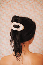 Load image into Gallery viewer, Round Flat Hair Clip | Medium | Almond Beige
