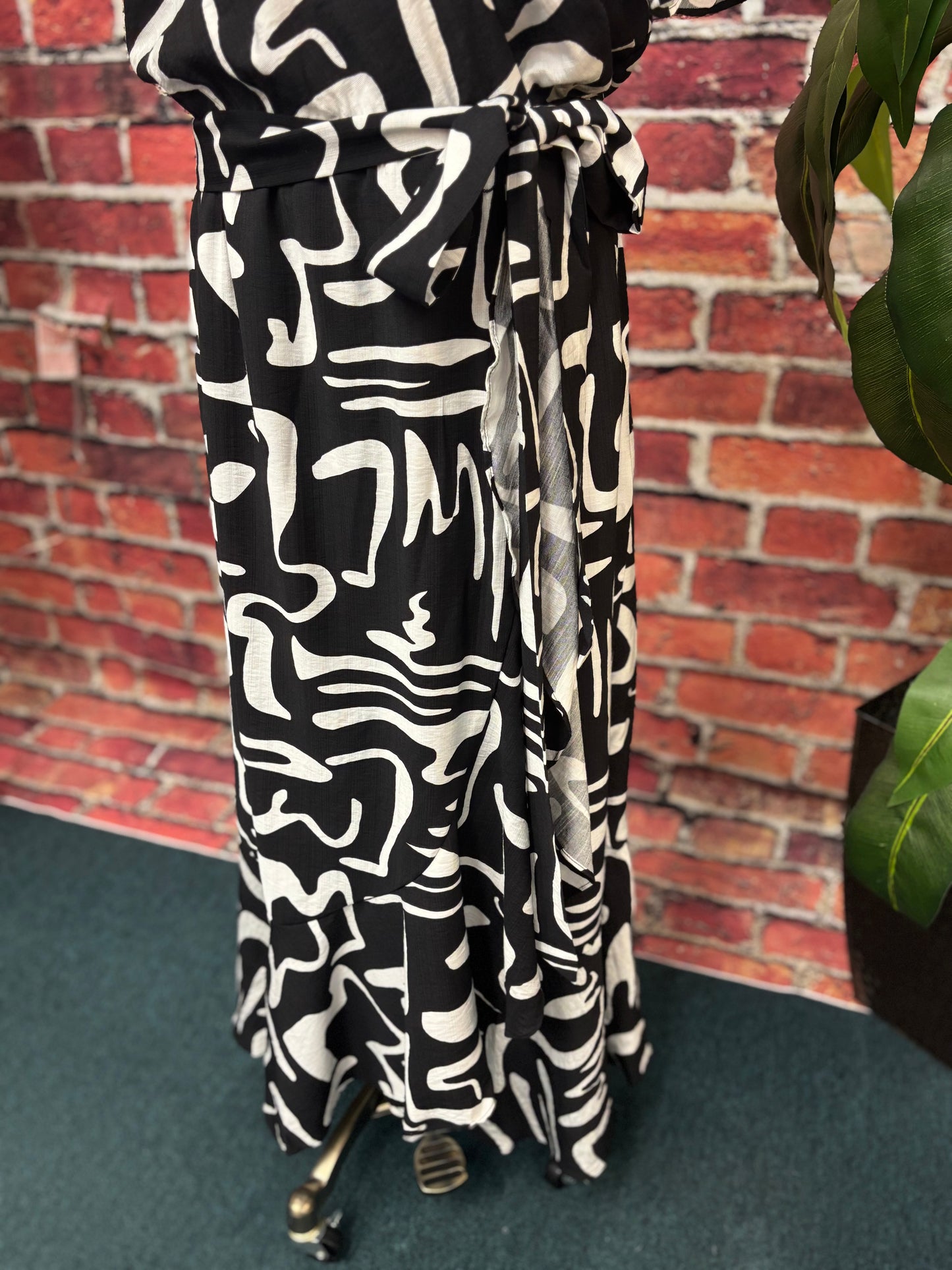 Midnight Muse Wrap Maxi Dress