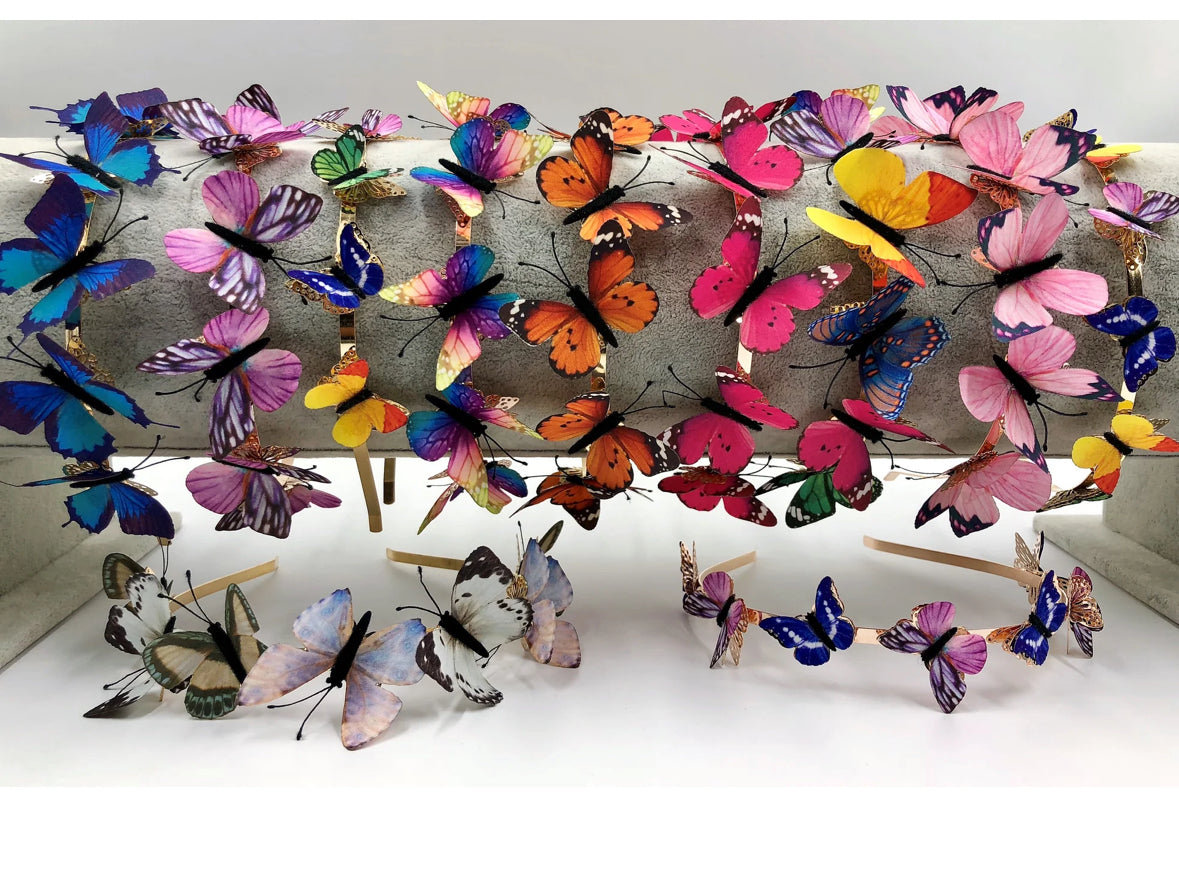 Clip Double Winged Glow Butterflies