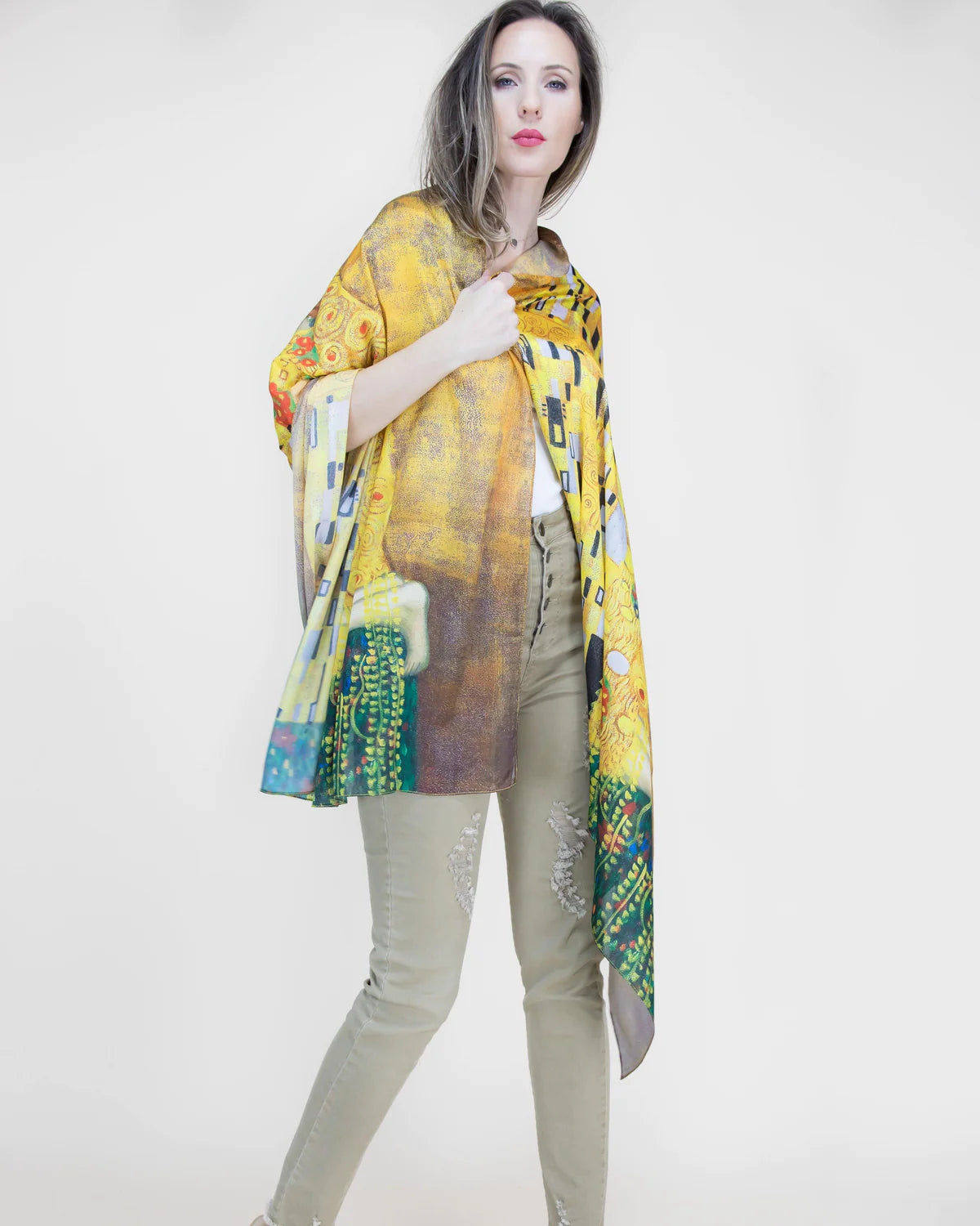 Satin Feel Thin Scarf