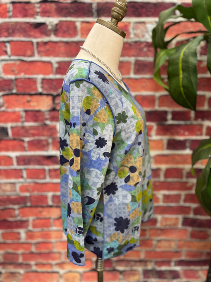 Reversible Garden Print Blouse