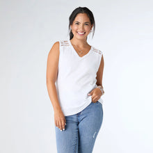 Load image into Gallery viewer, Ellis Tank With Crochet Trim
