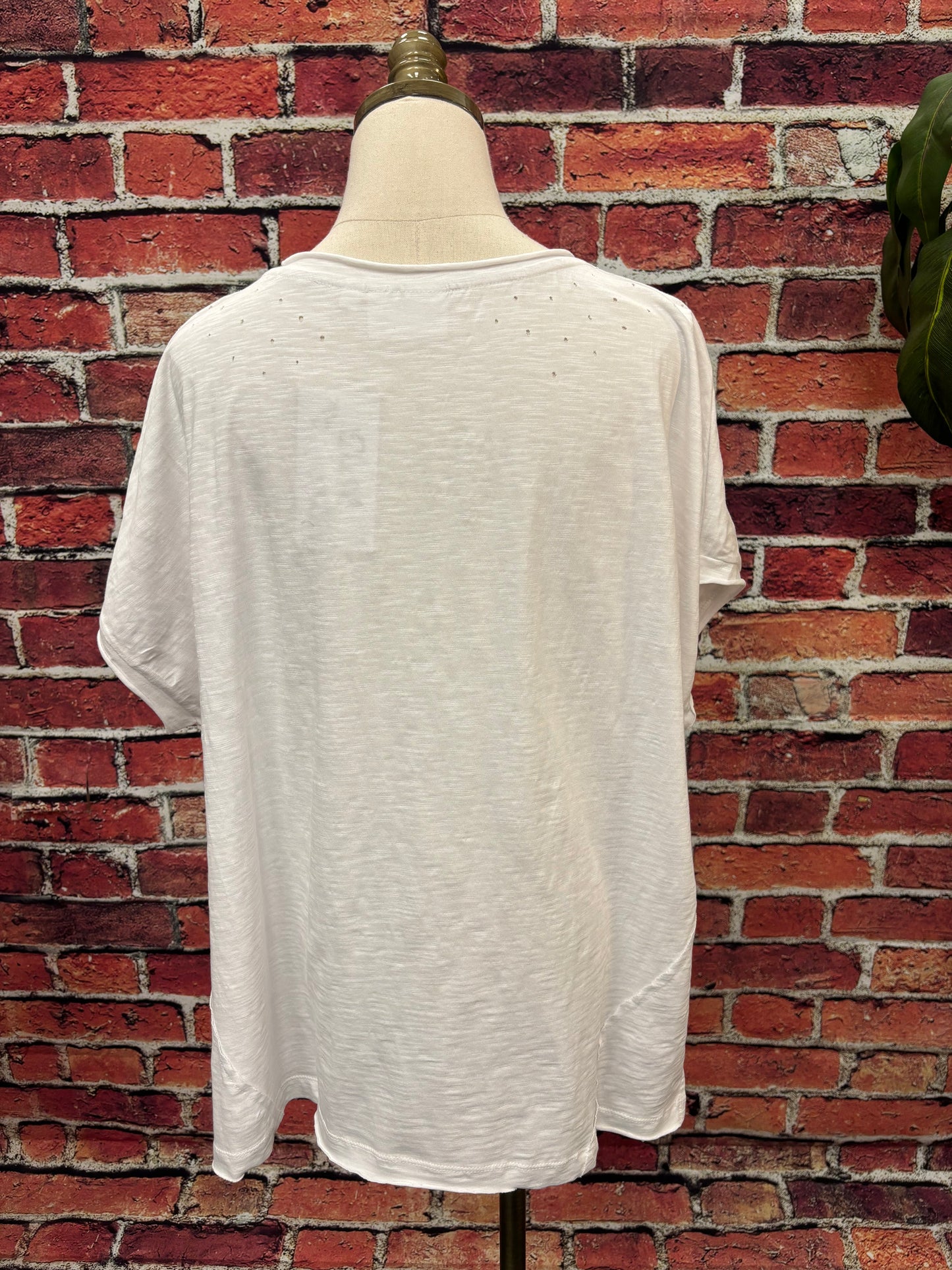 Distressed Cotton Boho Tee