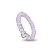 Load image into Gallery viewer, Spiral Hair Coils | Small | Rose Water Pink Hair Ties
