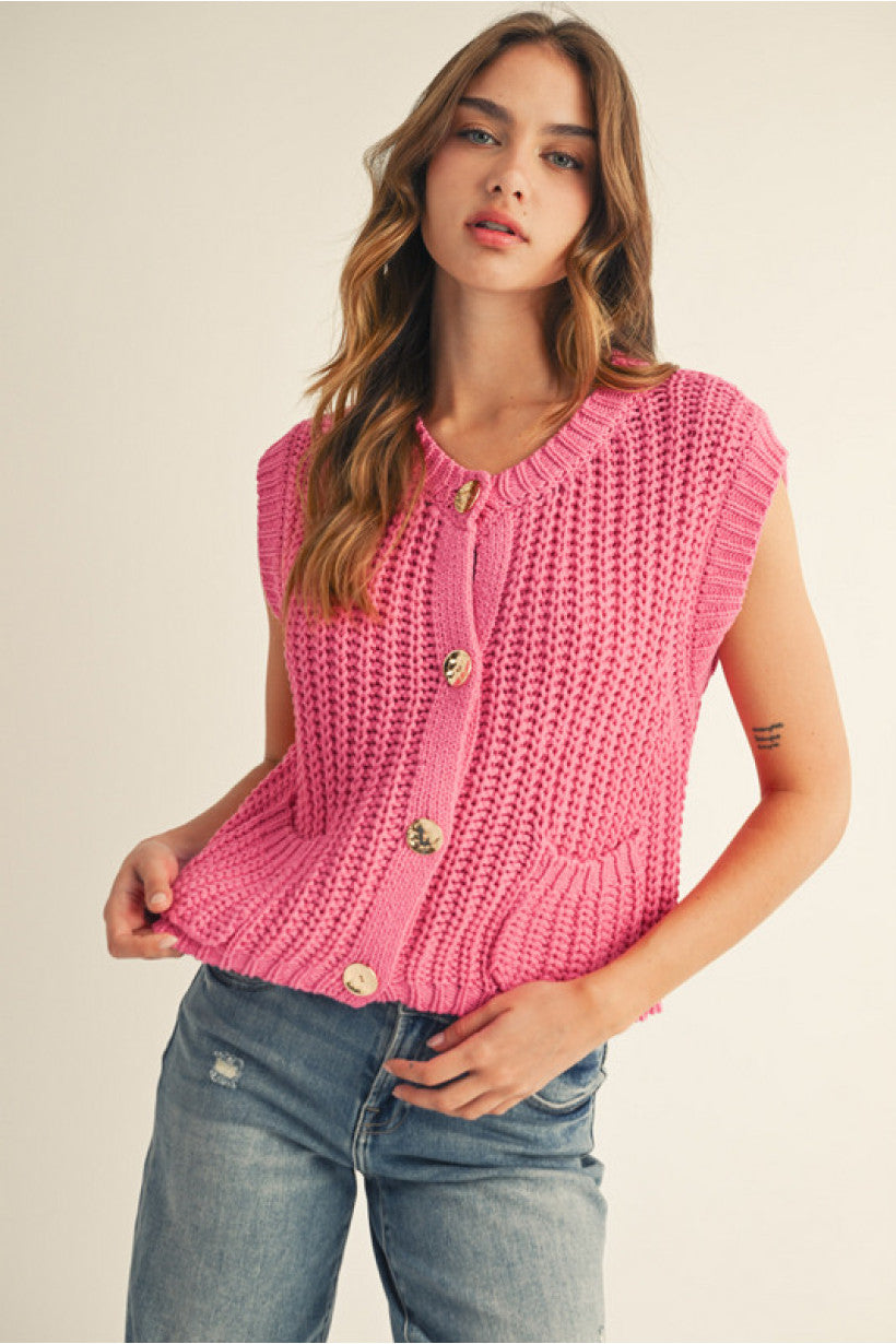 Stepping Into Fall Sweater Vest *FINAL SALE*
