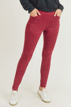 Load image into Gallery viewer, Going For A Ride Suede Leggings
