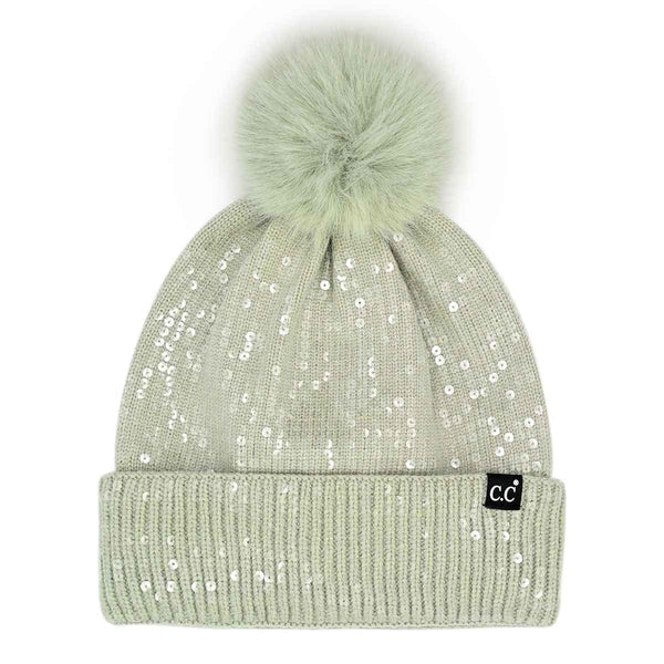 Sofia All Over Sequin Beanie