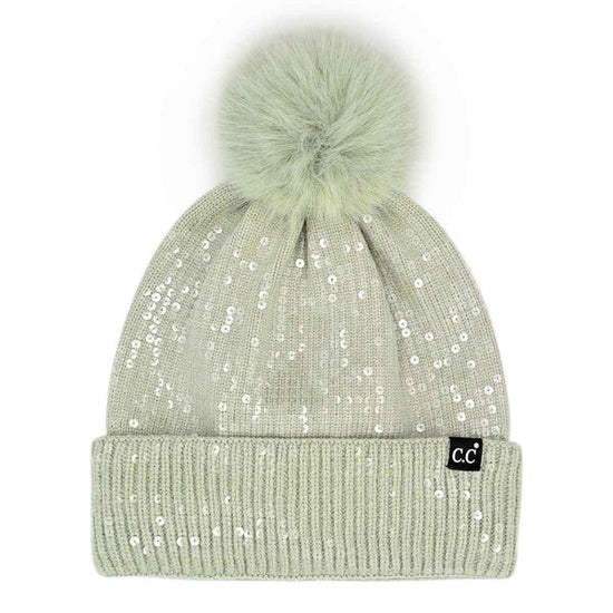 Sofia All Over Sequin Beanie