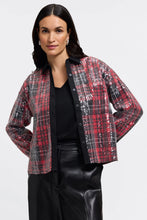 Load image into Gallery viewer, Marina Sequin Plaid Jacket Shirt
