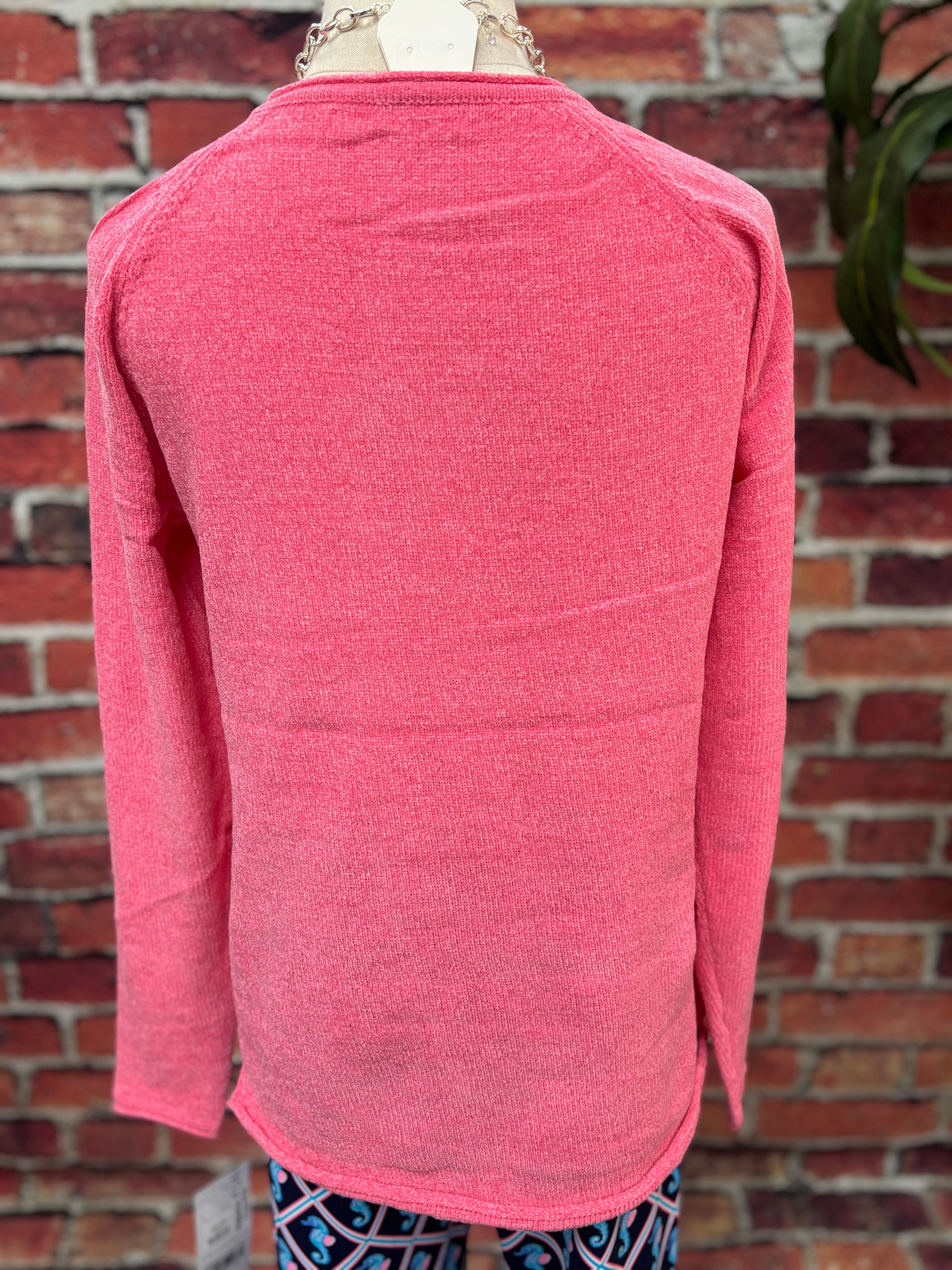 Scoop Neck Embroidery Sweater