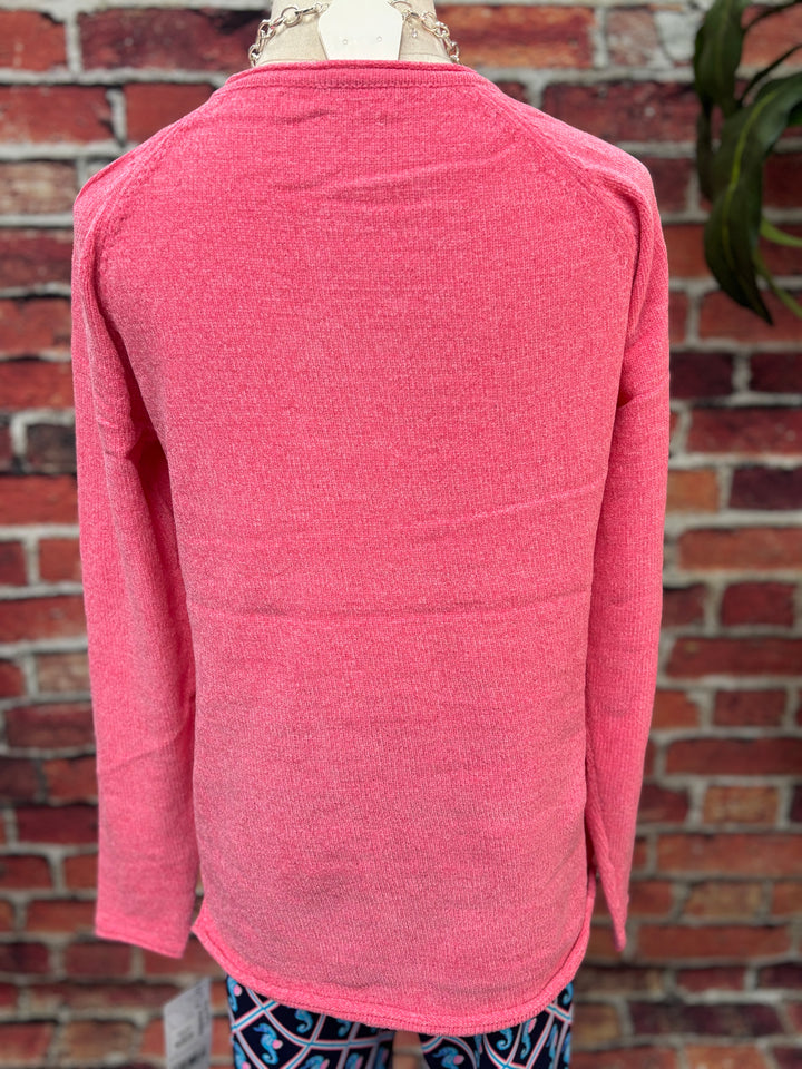 Scoop Neck Embroidery Sweater
