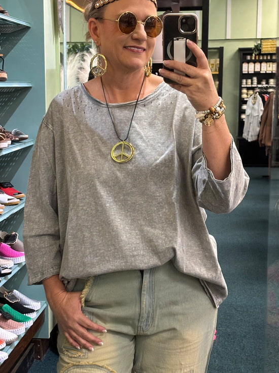 LeeNa 3/4 Sleeve Top