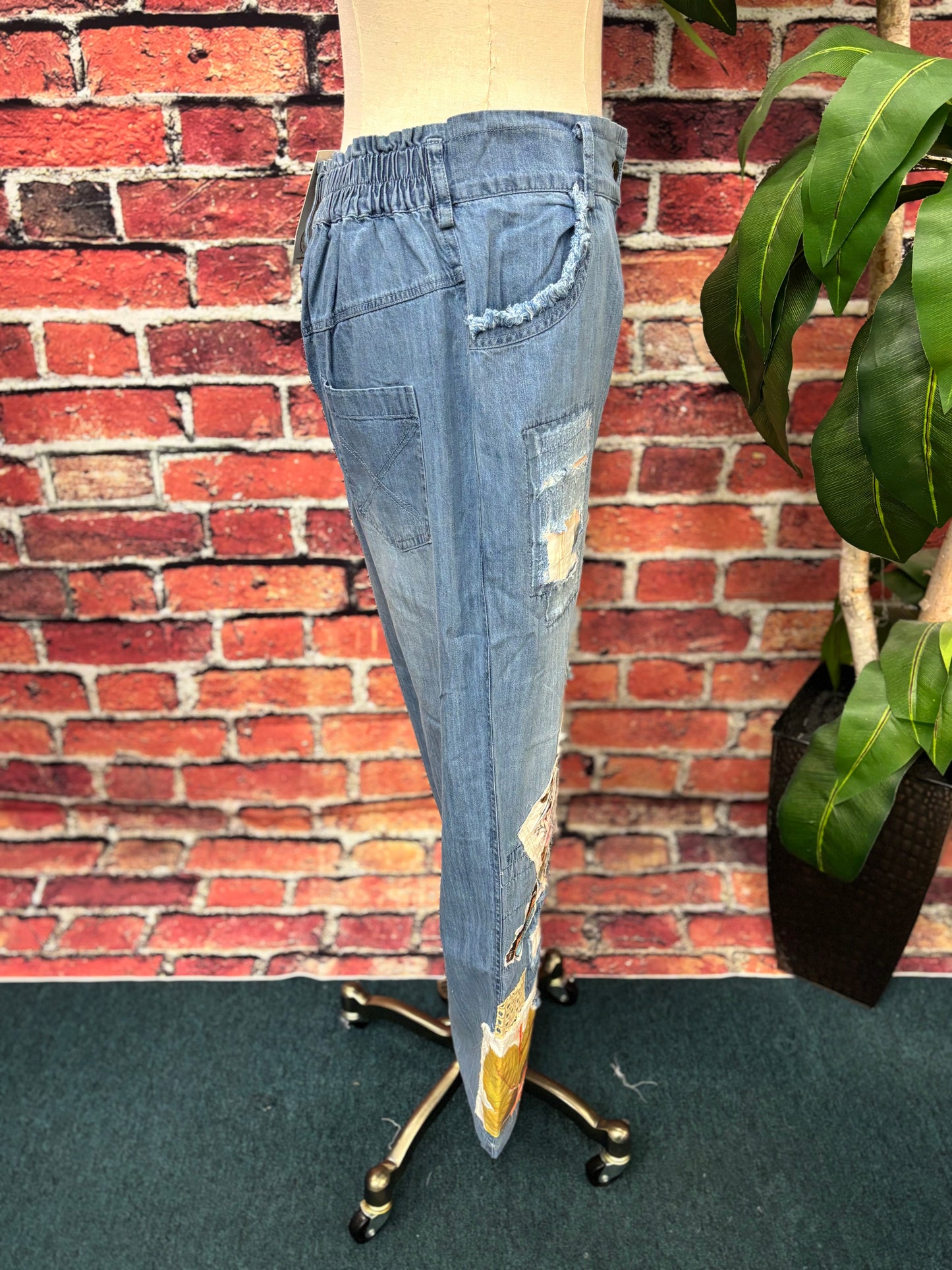 Butterfly Patchwork Jean