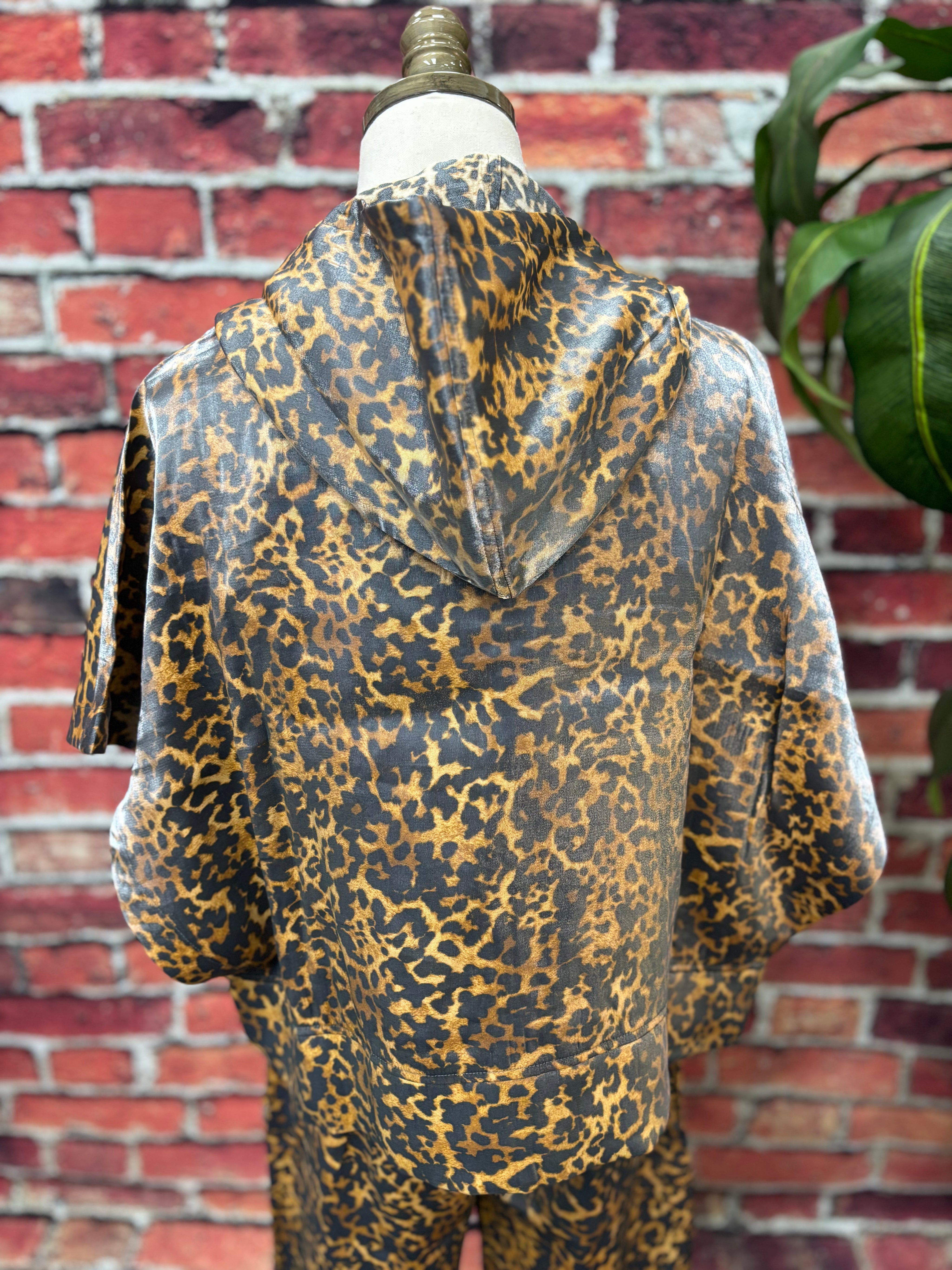 Wild Shine Leopard Zip Hoodie