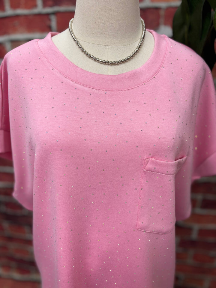 Sparkle Pink Lounge Top