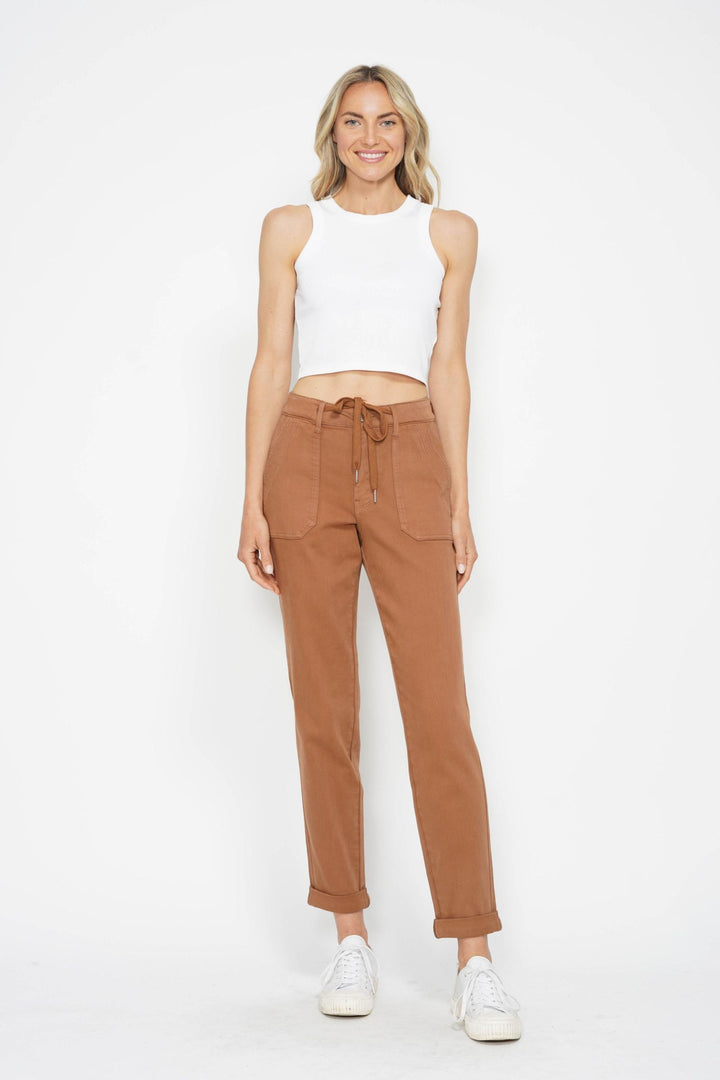 Judy Blue HW Garment Dyed Cuffed Jogger *FINAL SALE*