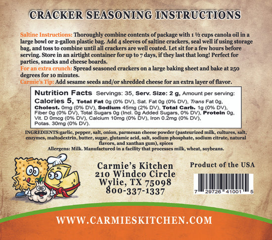 Cracker Seasonings