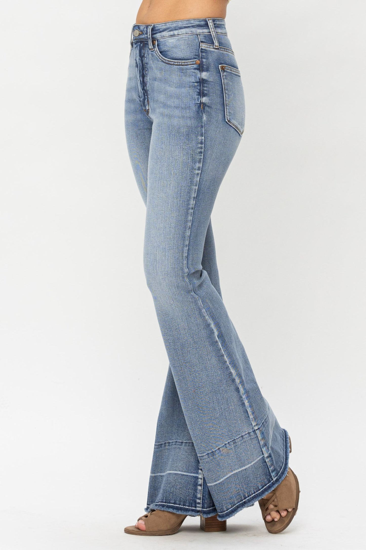 Judy Blue High Waist Tummy Control Release Hem Flare