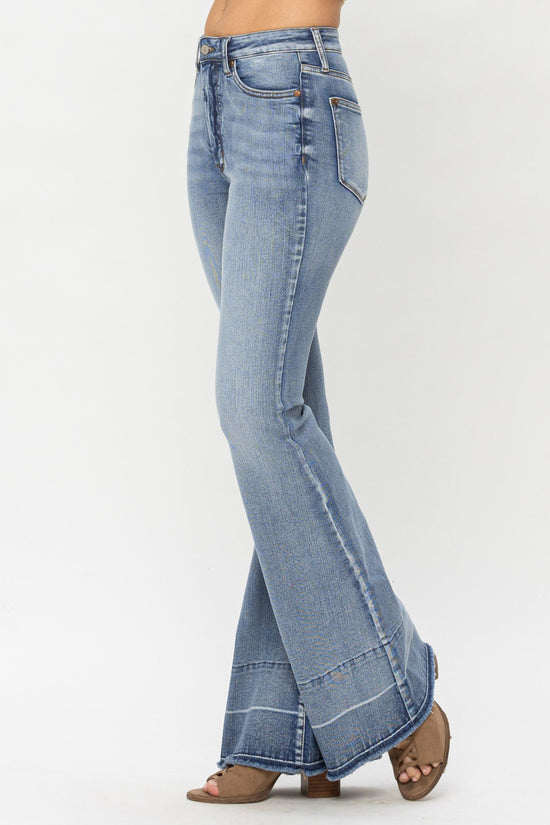 Judy Blue High Waist Tummy Control Release Hem Flare