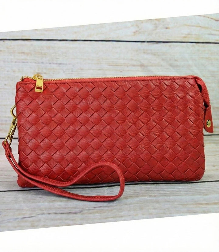 Kathy Woven 3 Compartment Handbag