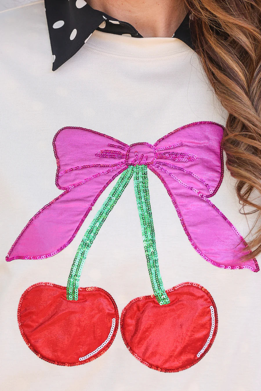 Cherry Luxe Swearshirt