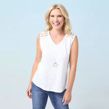 Load image into Gallery viewer, Ellis Tank With Crochet Trim
