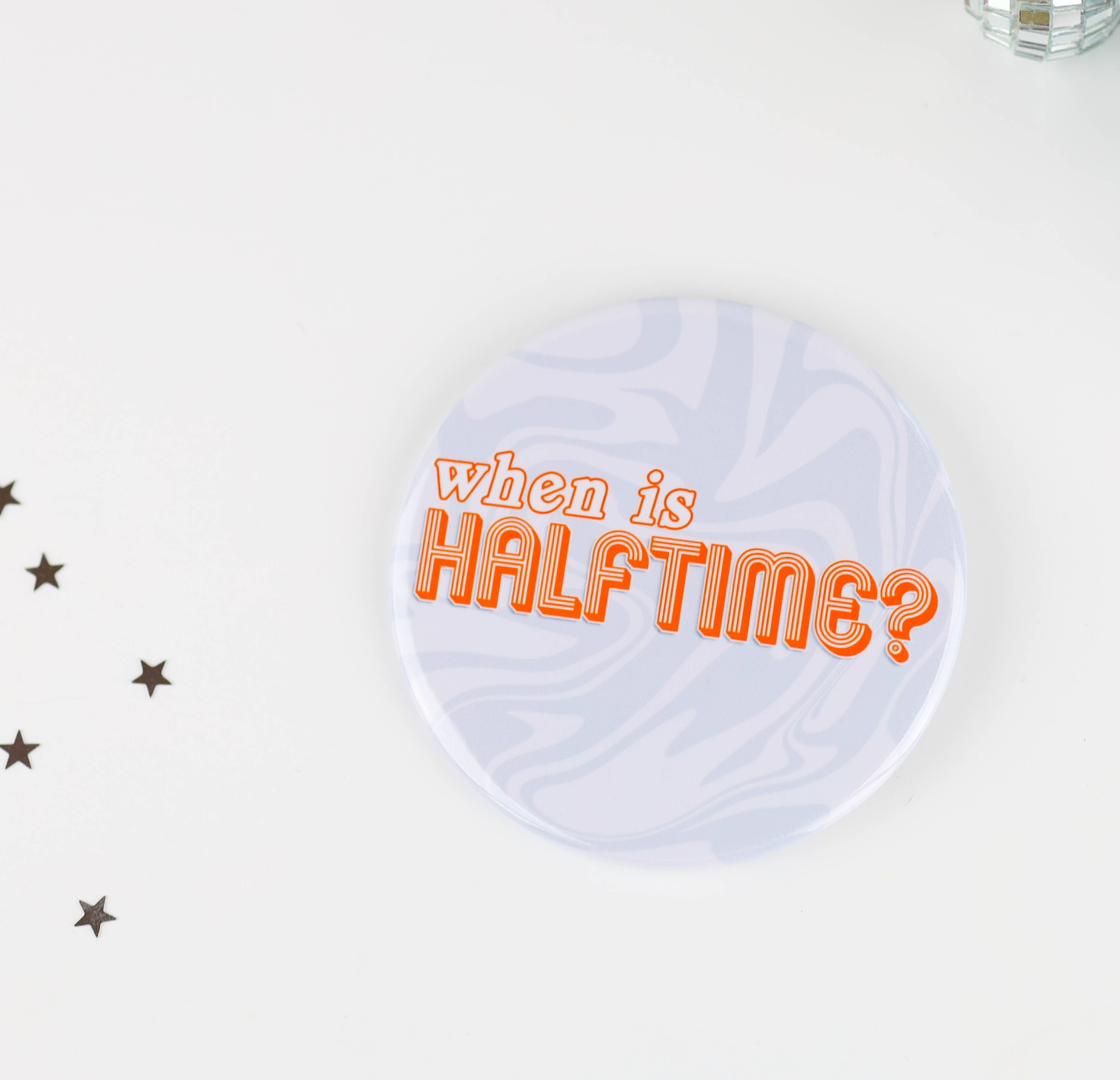 Orange Game Day  Buttons | Game Day Pins
