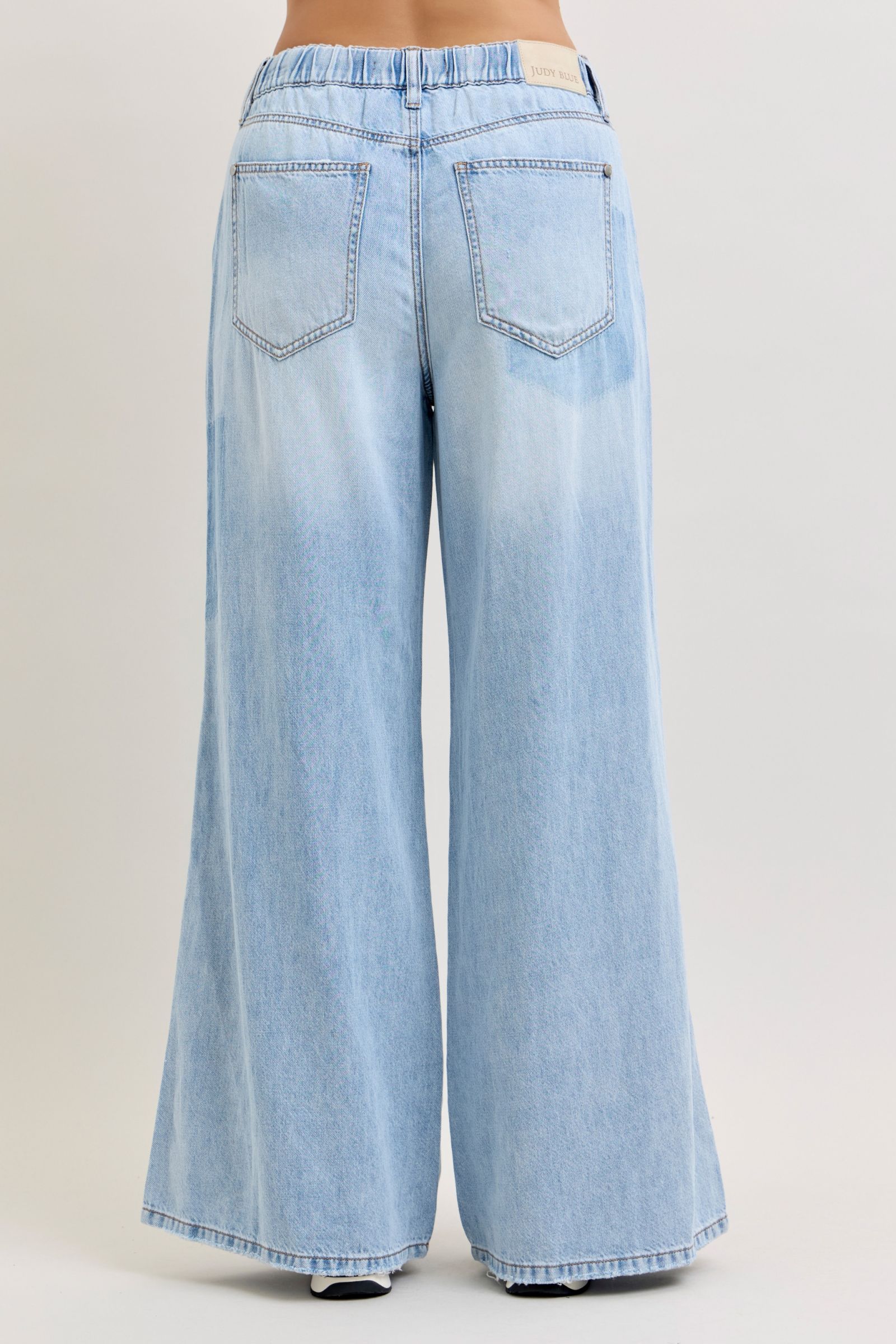 Judy Blue HW Featherweight Palazzo Shadow Pocket