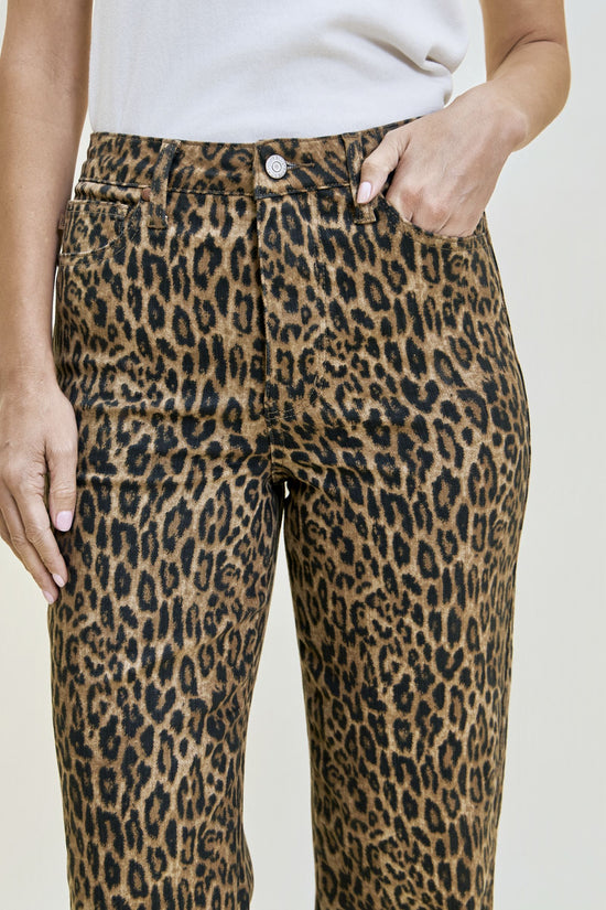 Judy Blue Kimberly HW TC Leopard Classic Straight