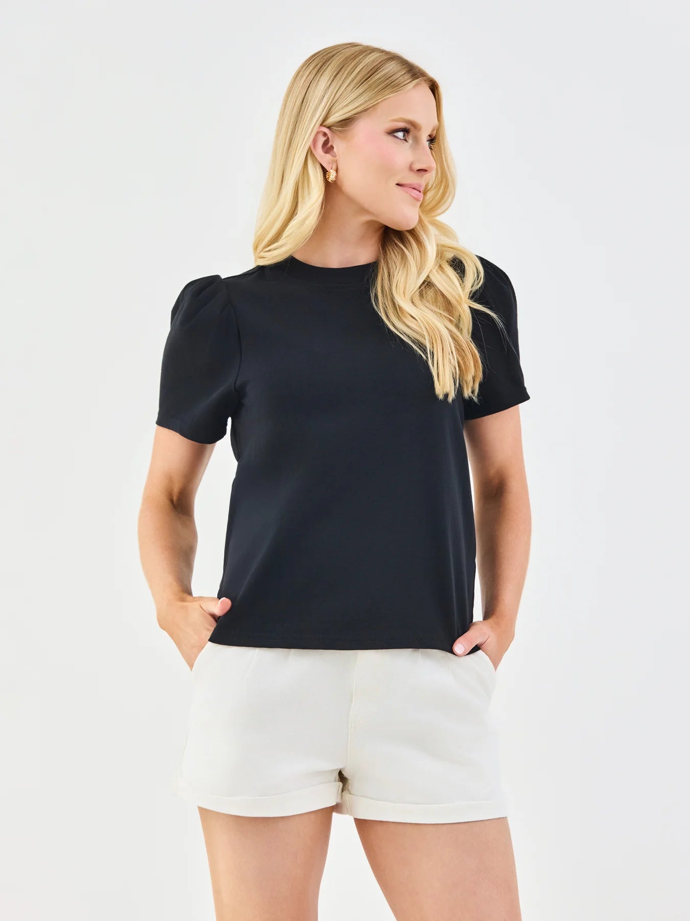 Larissa Pleat Sleeve Tee