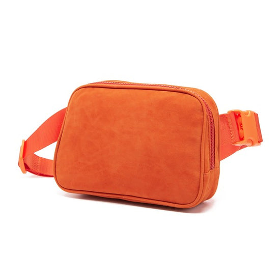 Faux Suede Sling Bag