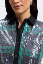 Load image into Gallery viewer, Marina Sequin Plaid Jacket Shirt
