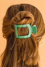 Load image into Gallery viewer, Square Flat Hair Clip | Small | Shamrock Shimmer
