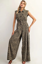 Load image into Gallery viewer, Leopard Sleeveless Jumpsuit
