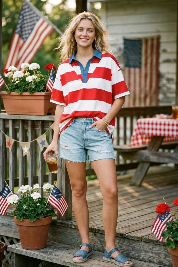 Americana Striped Top