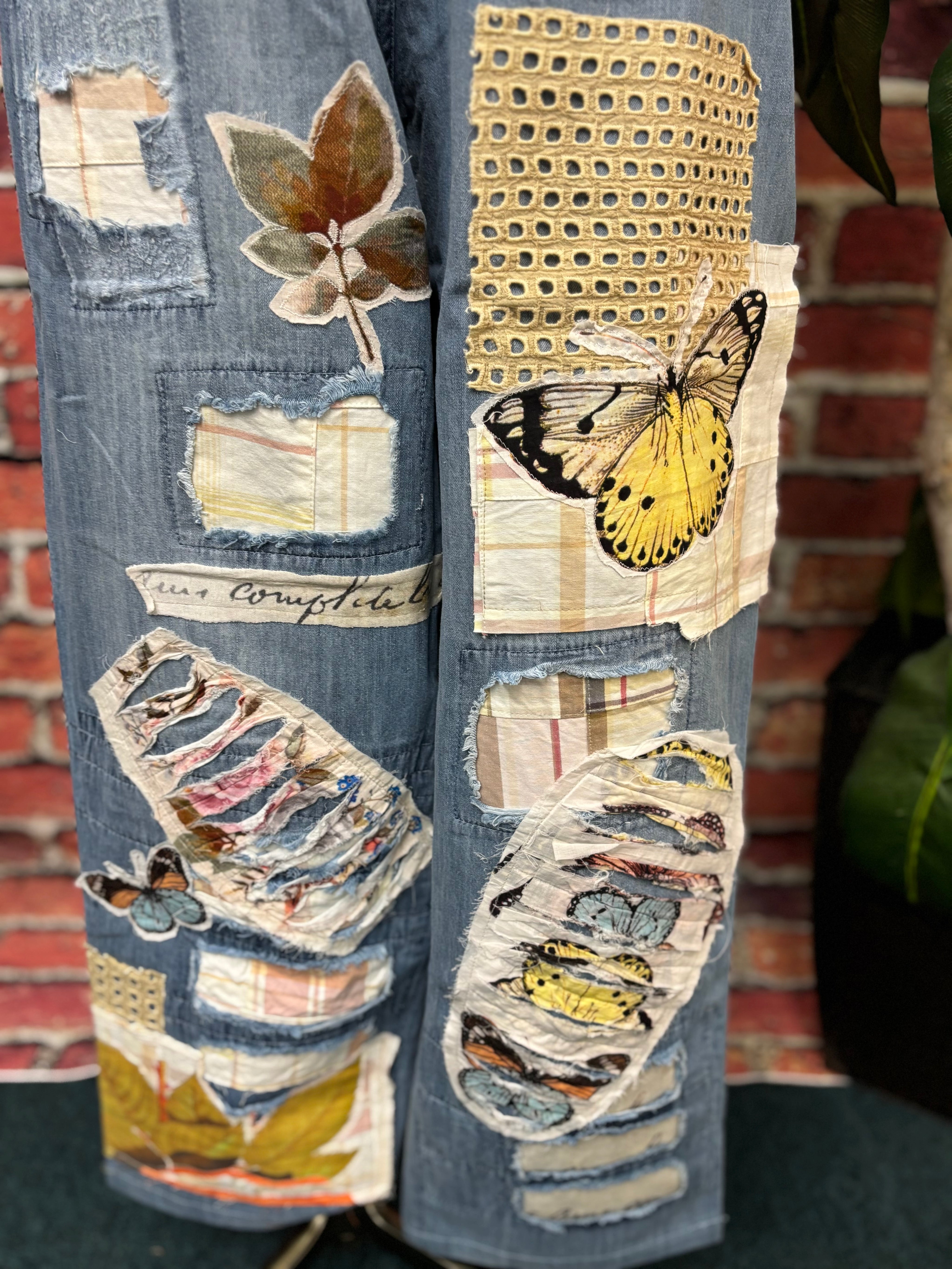 Butterfly Patchwork Jean
