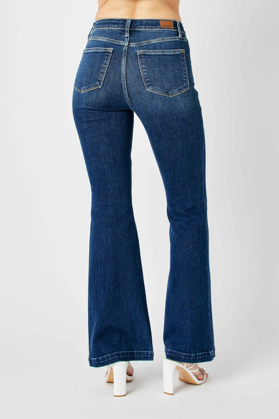 Judy Blue High Waist Angled Side Seam Detail Flare