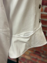 Load image into Gallery viewer, White Stretch Peplum Jacket
