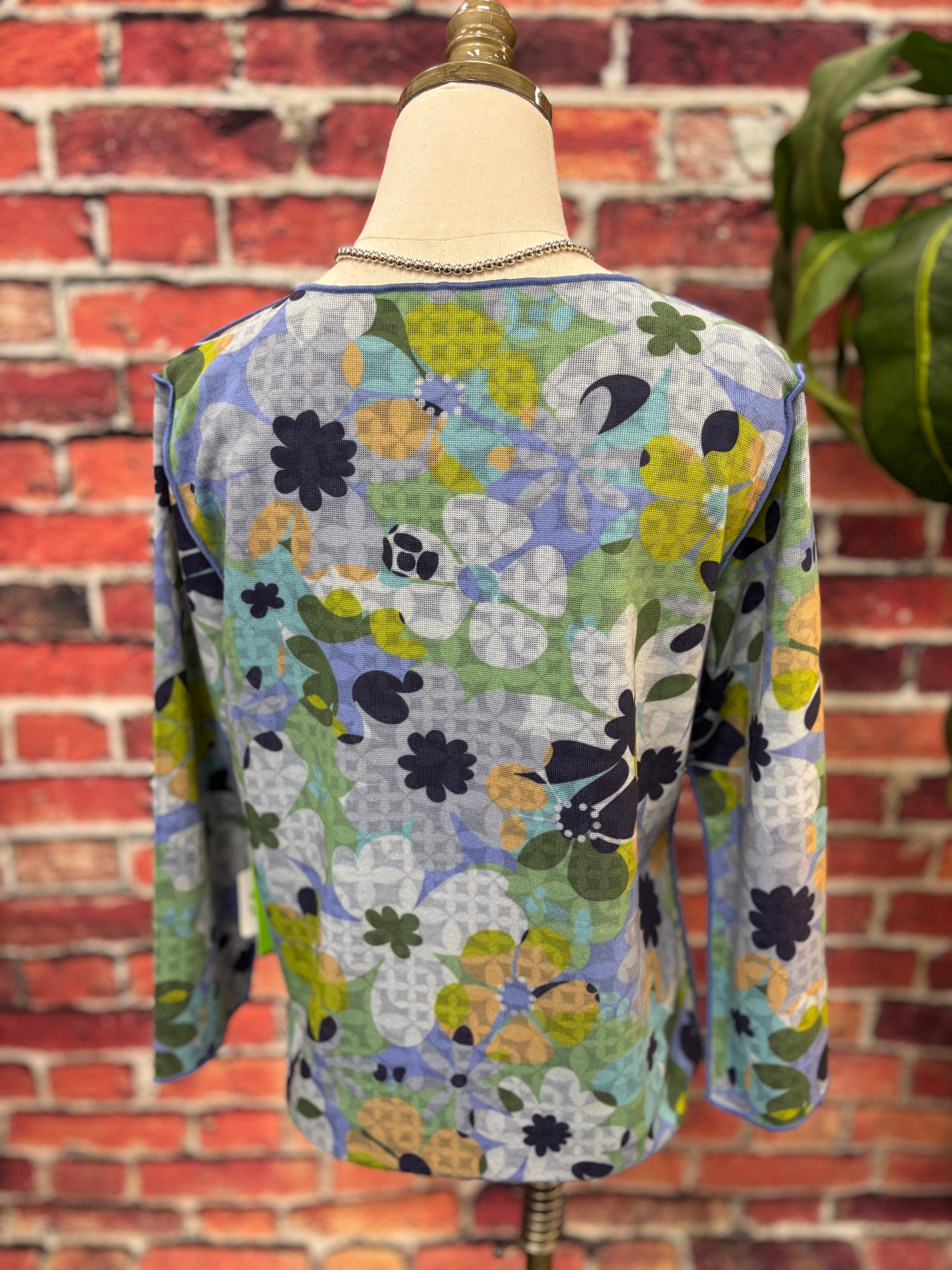 Reversible Garden Print Blouse