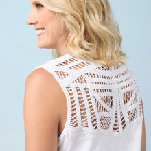 Load image into Gallery viewer, Ellis Tank With Crochet Trim
