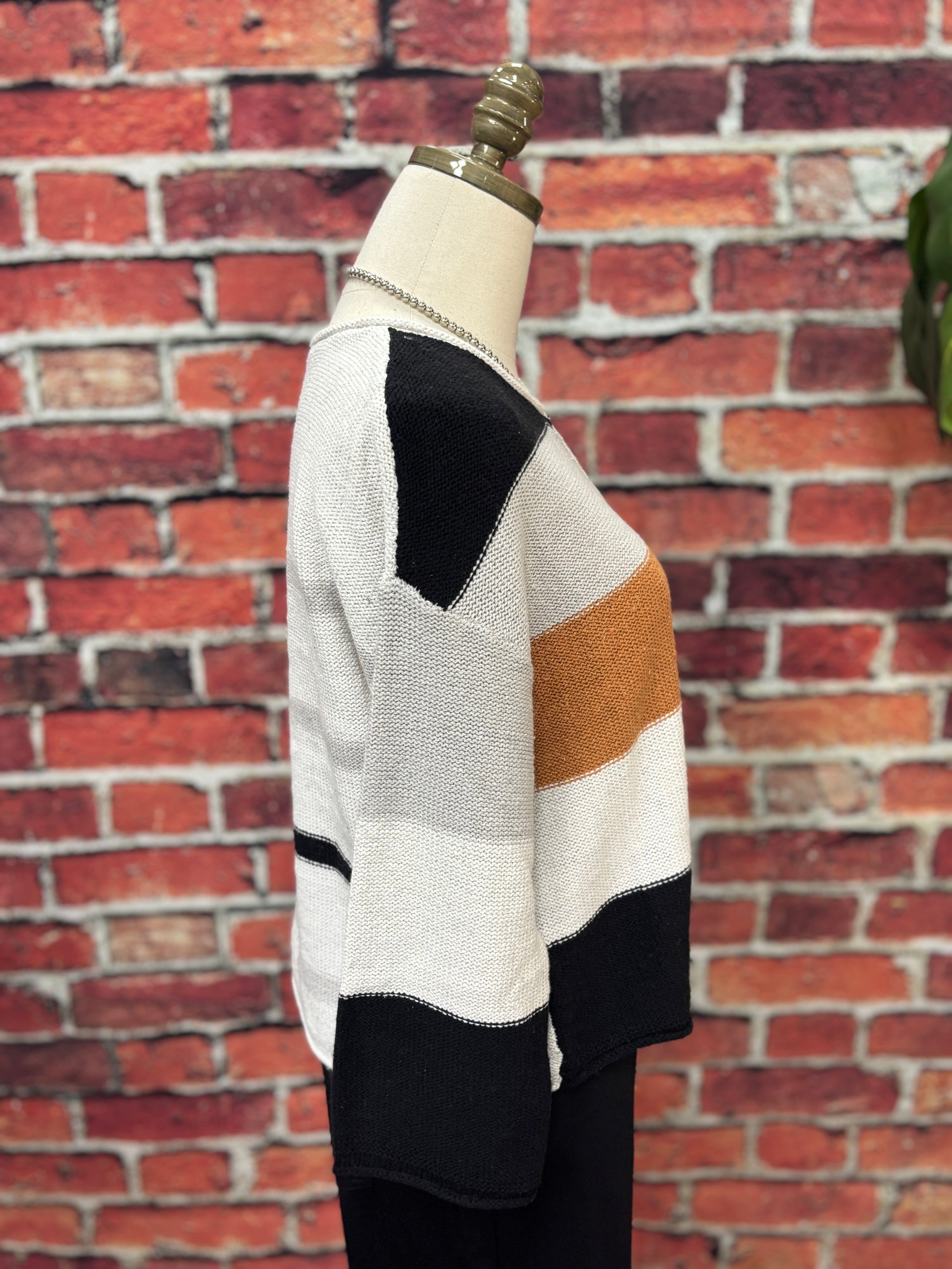Modern Luxe Silk Blend Colorblock Knit *FINAL SALE*