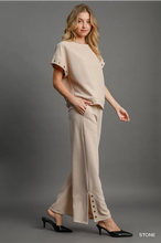 Load image into Gallery viewer, Ribbed Knit Wide Leg Pants
