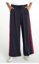 Load image into Gallery viewer, Wide Leg Pleated Trouser With Side Stripe
