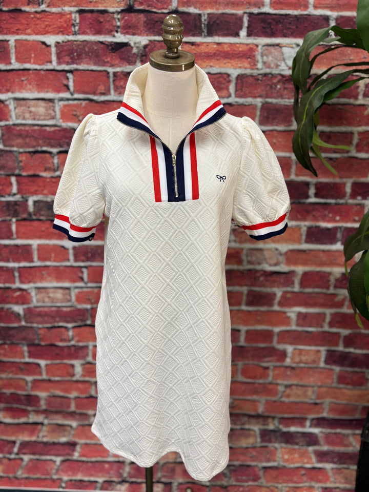 All-American Zip Collar Dress
