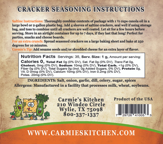 Cracker Seasonings