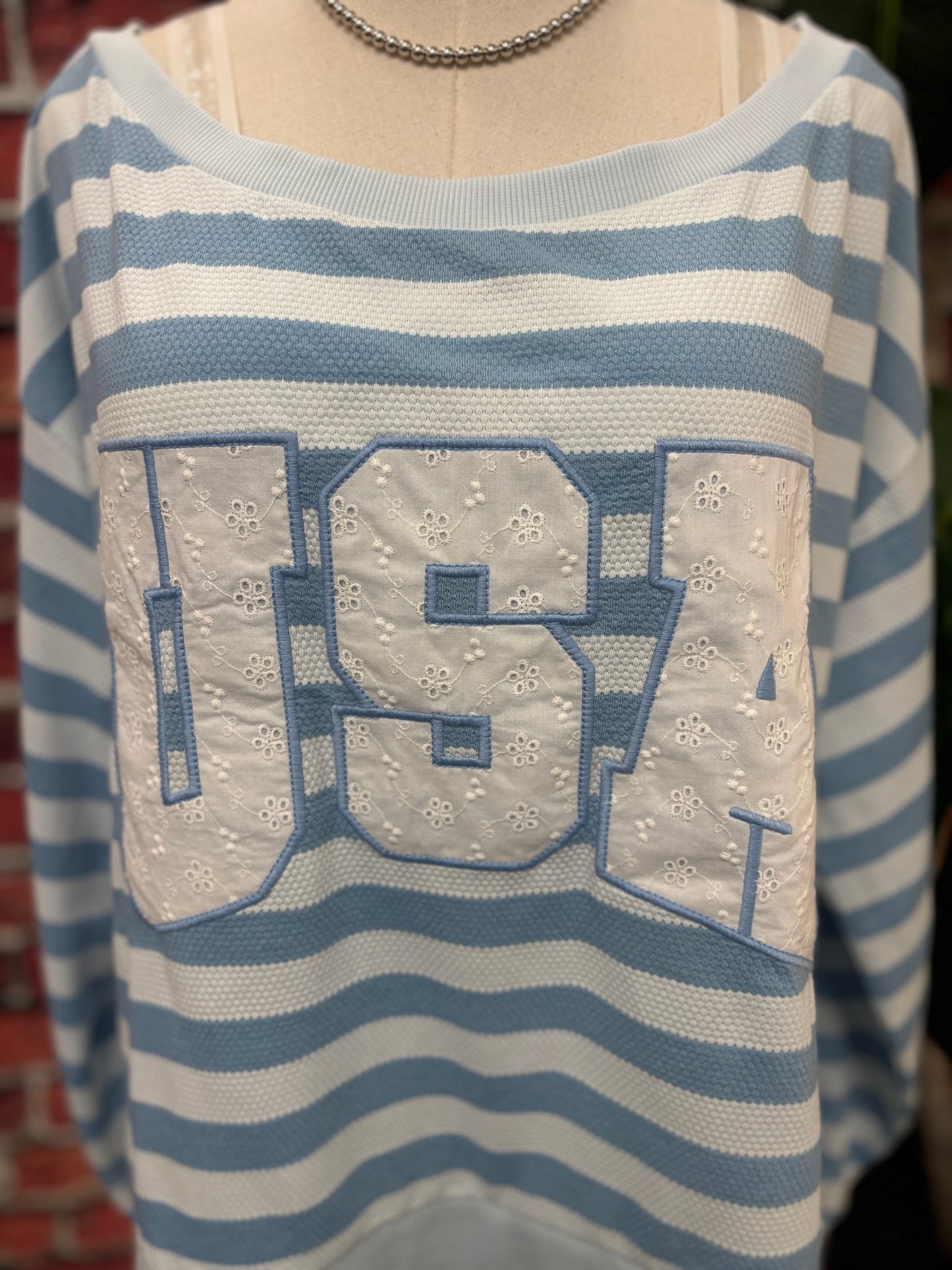 Coastal USA Stripe Lounge Top
