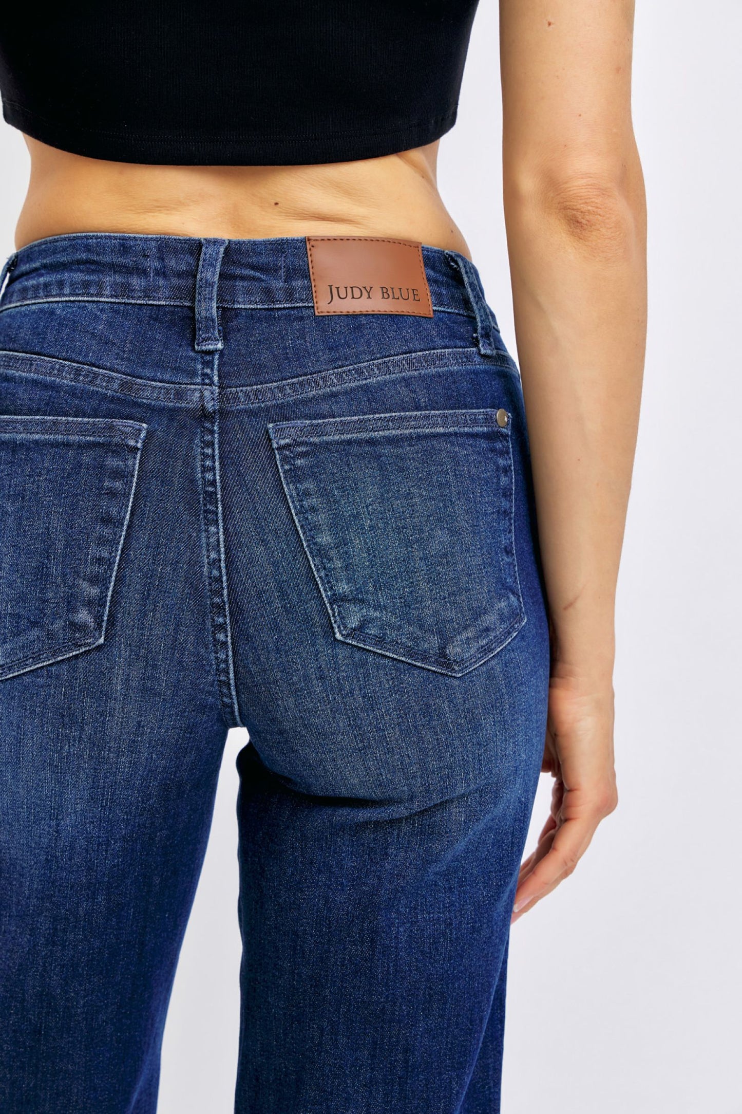 Judy Blue Mid Rise Tummy Control Classic Straight