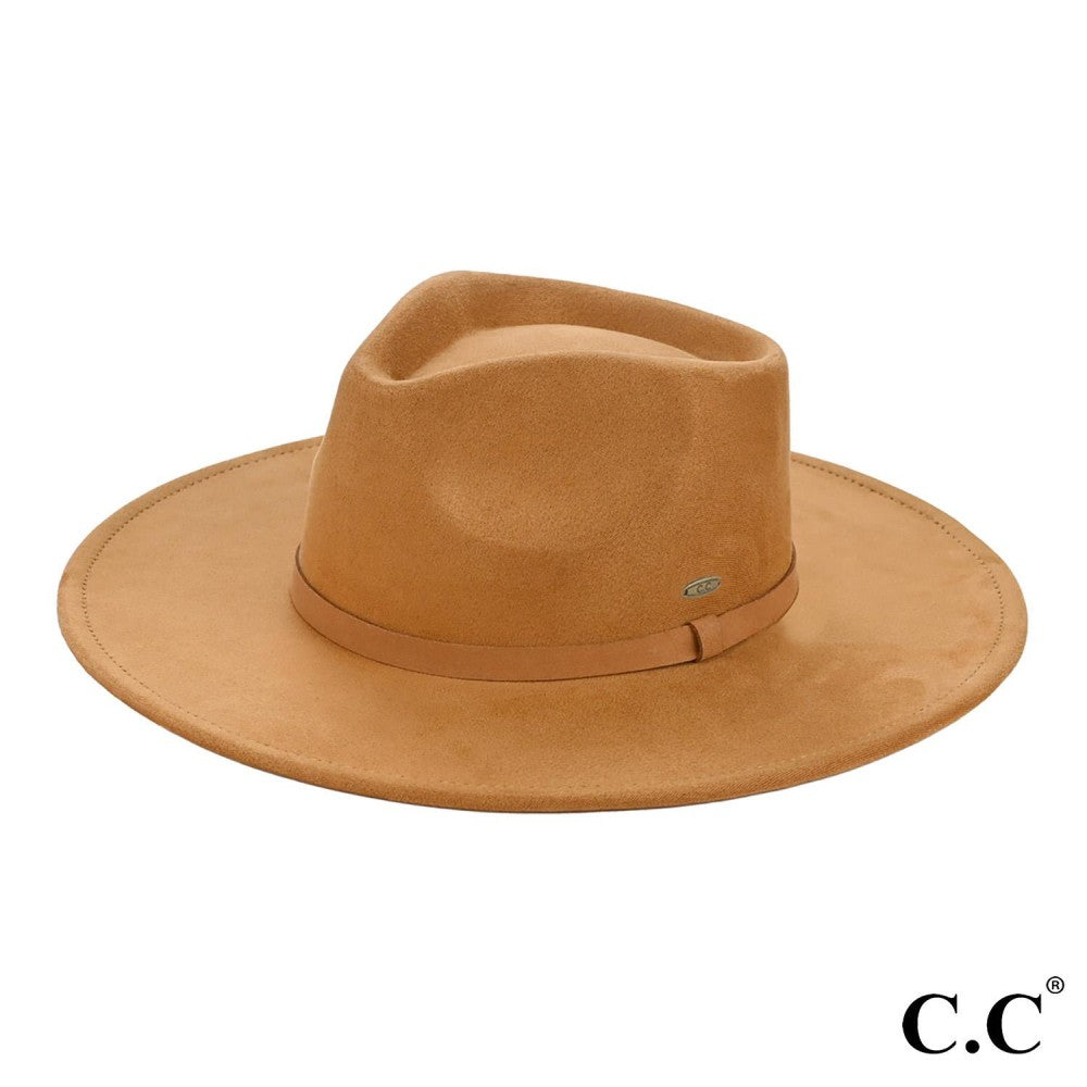 Faux Suede Rancher Hat
